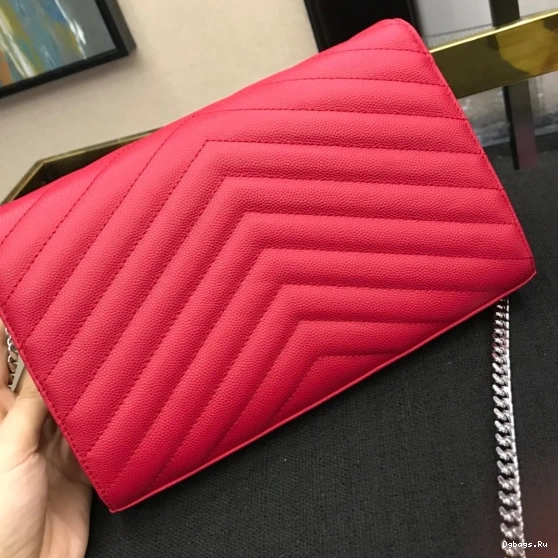 YSL CHAIN CASSANDRE MATELASSÉ WALLET 0710